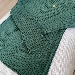 Abercrombie & Fitch Gray Ribbed Knit Sweater